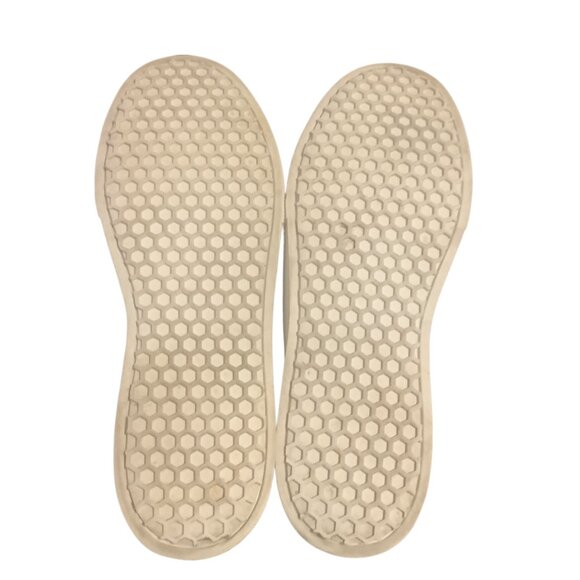 Sam Edelman Navy Satin Slip-On Sneakers LEVINE Frayed Detailing Women Size 6 - Picture 4 of 5